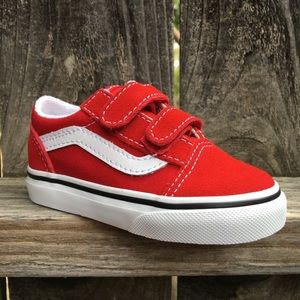 Vans Old Skool V Toddler shoes sneakers Red